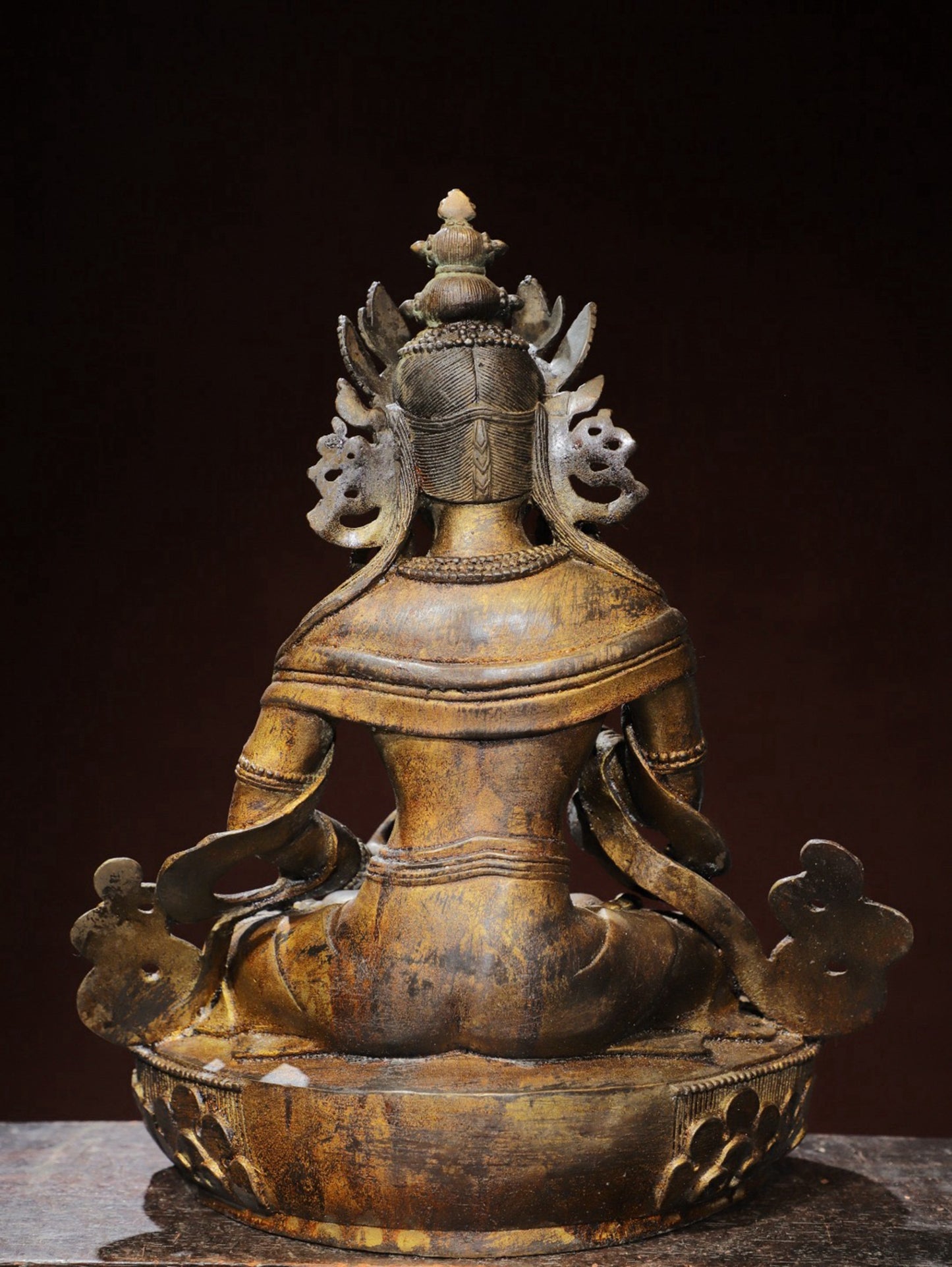 Copper mud gold [Tara] Buddha statue