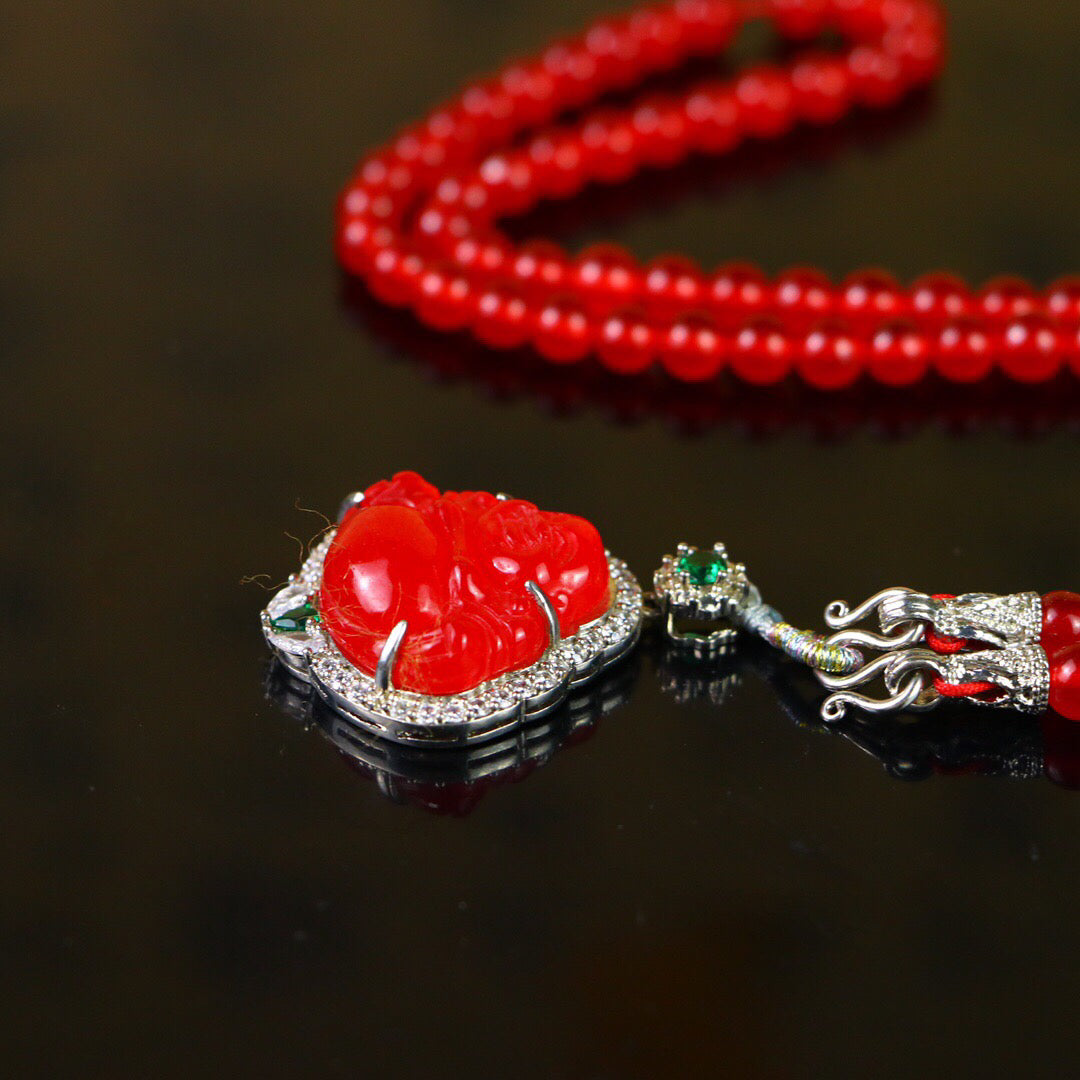 Chinese Antique High Ice [Maitreya Buddha]