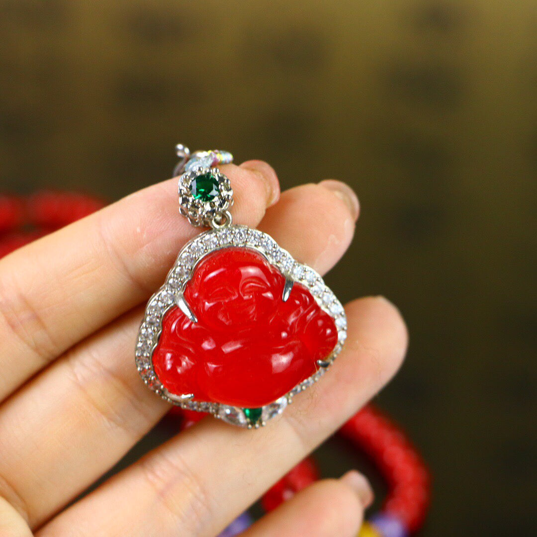Chinese Antique High Ice [Maitreya Buddha]