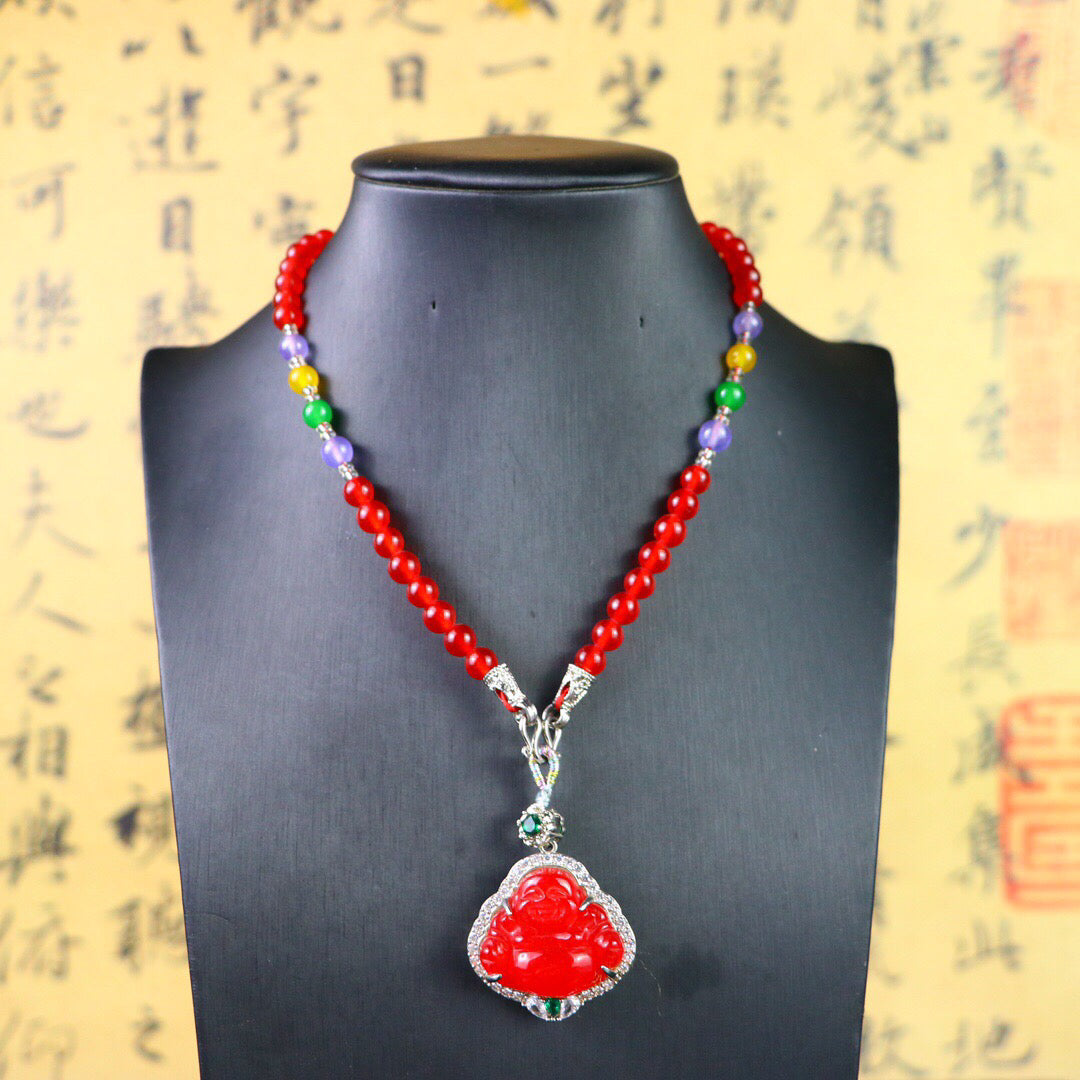 Chinese Antique High Ice [Maitreya Buddha]