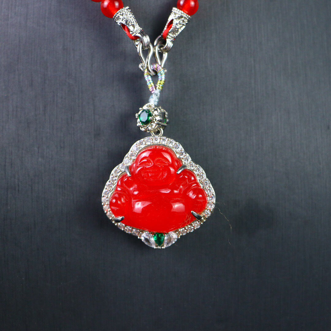Chinese Antique High Ice [Maitreya Buddha]