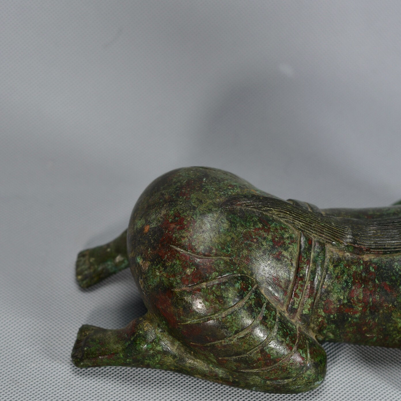 Chinese antique bronze maid