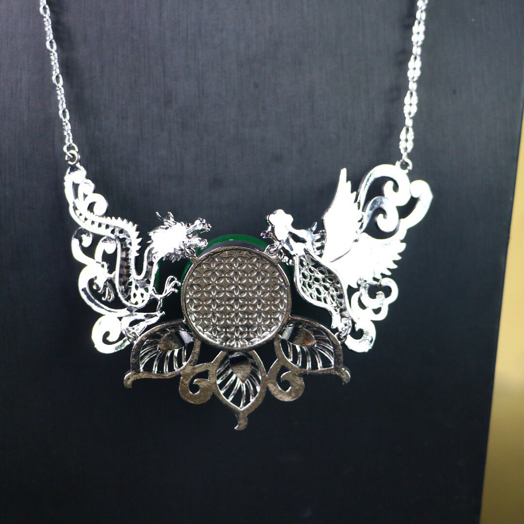 Chinese antique high ice necklace