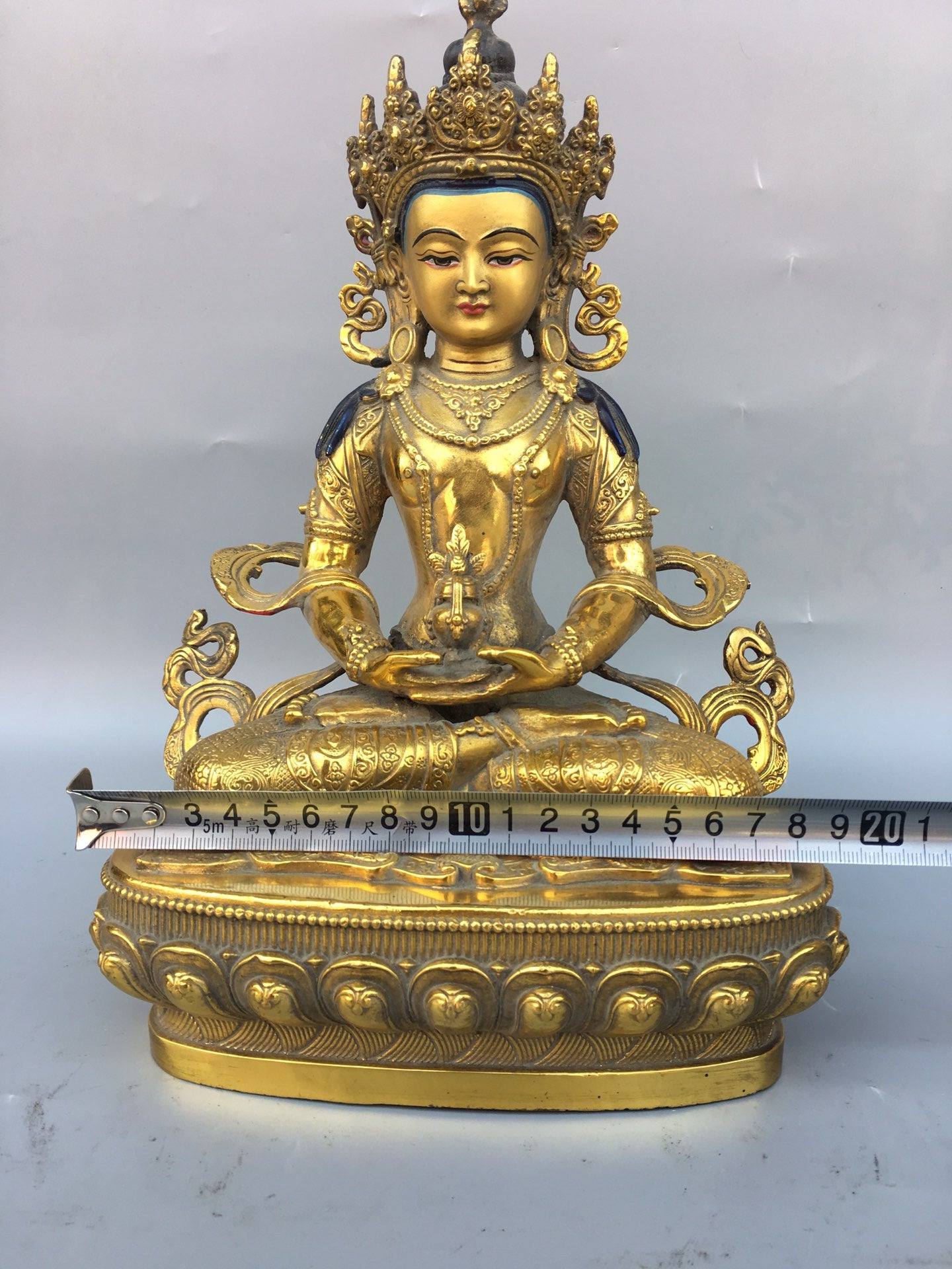 Chinese antique pure copper Bodhisattva statue