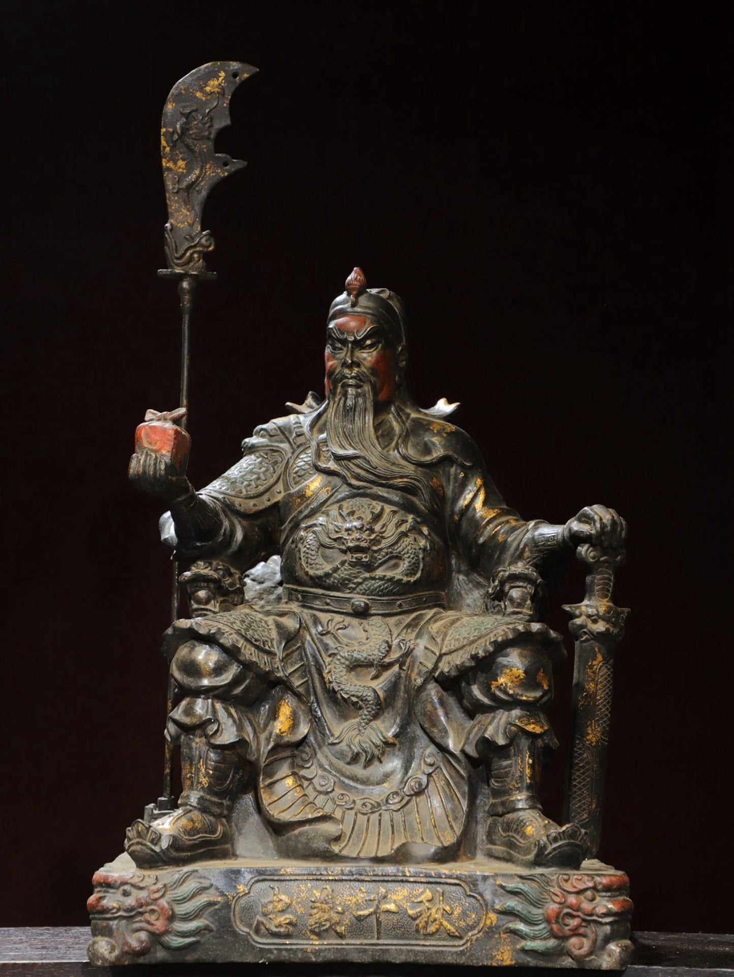 Bronze Tuo Jin [Guan Gong] Loyalty and Righteousness Thousand Autumn Buddha Statue