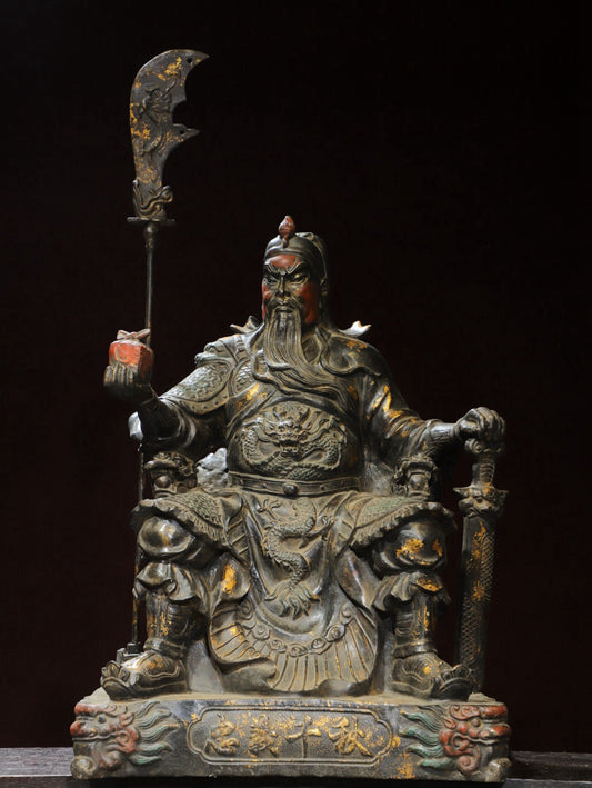 Bronze Tuo Jin [Guan Gong] Loyalty and Righteousness Thousand Autumn Buddha Statue
