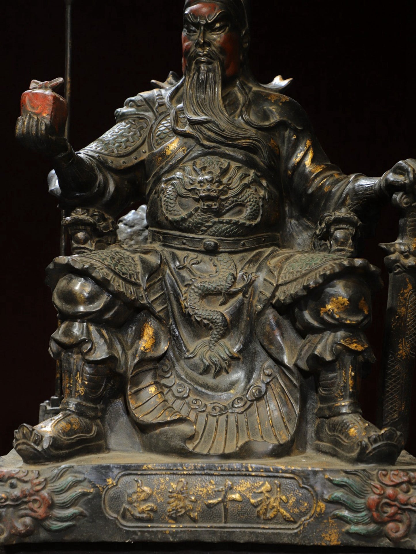 Bronze Tuo Jin [Guan Gong] Loyalty and Righteousness Thousand Autumn Buddha Statue
