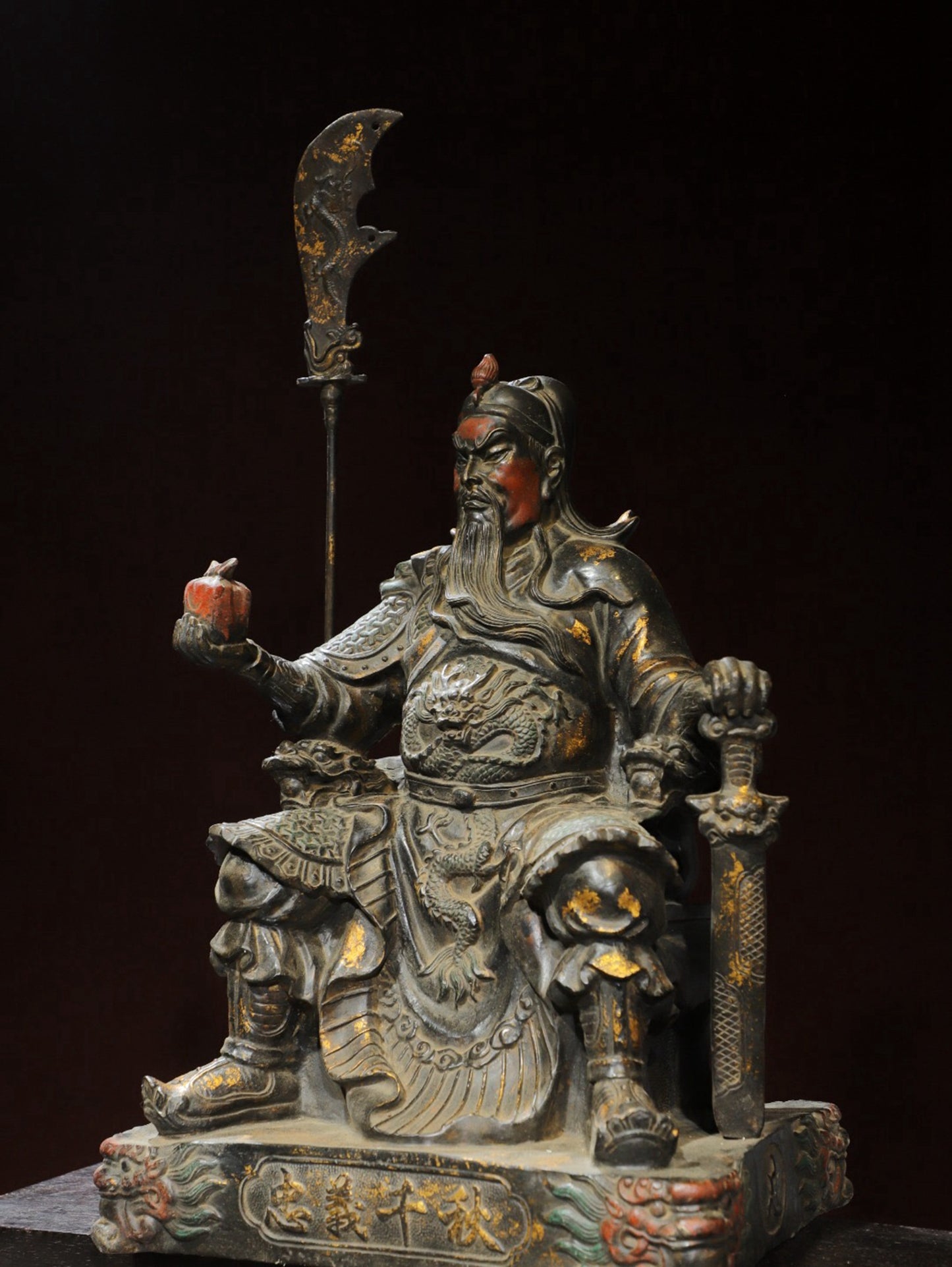 Bronze Tuo Jin [Guan Gong] Loyalty and Righteousness Thousand Autumn Buddha Statue