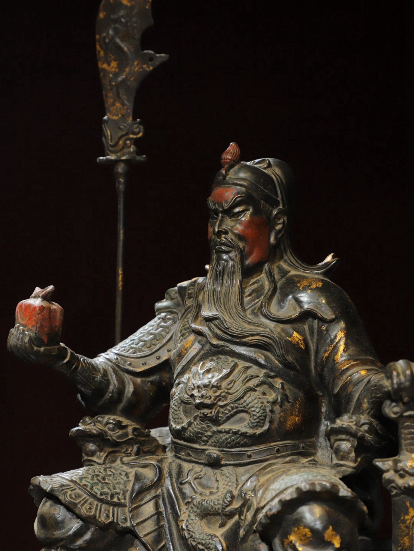 Bronze Tuo Jin [Guan Gong] Loyalty and Righteousness Thousand Autumn Buddha Statue
