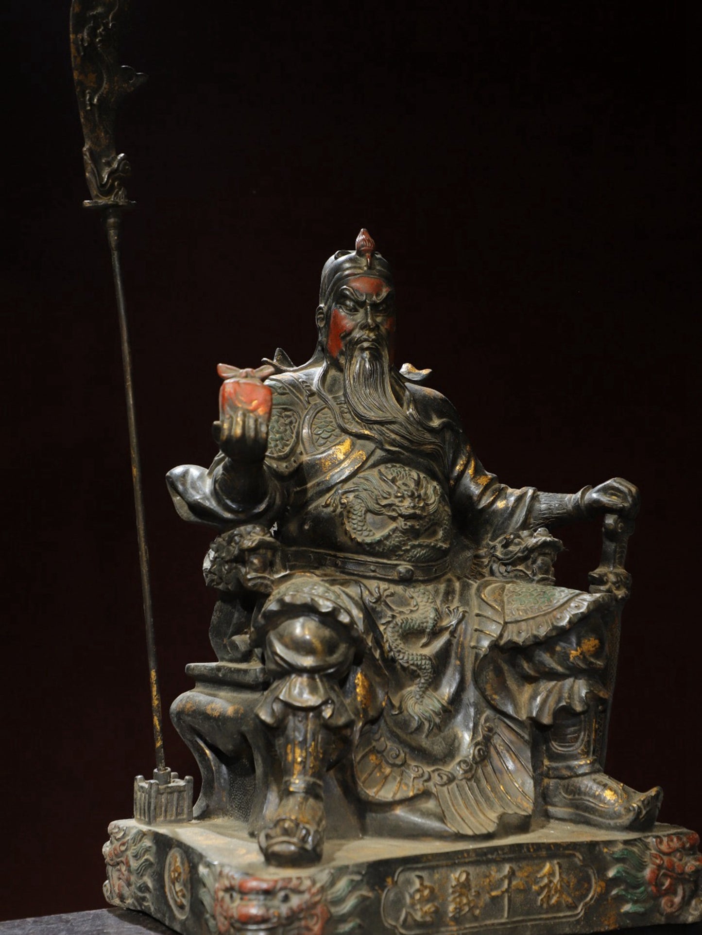 Bronze Tuo Jin [Guan Gong] Loyalty and Righteousness Thousand Autumn Buddha Statue