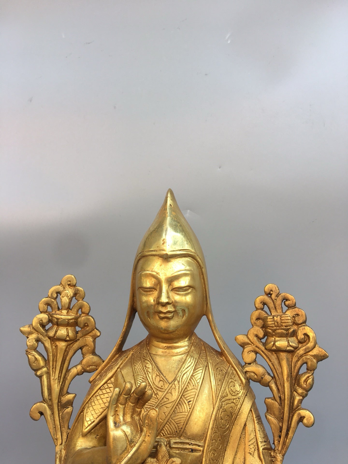 Chinese antique pure copper Bodhisattva statue