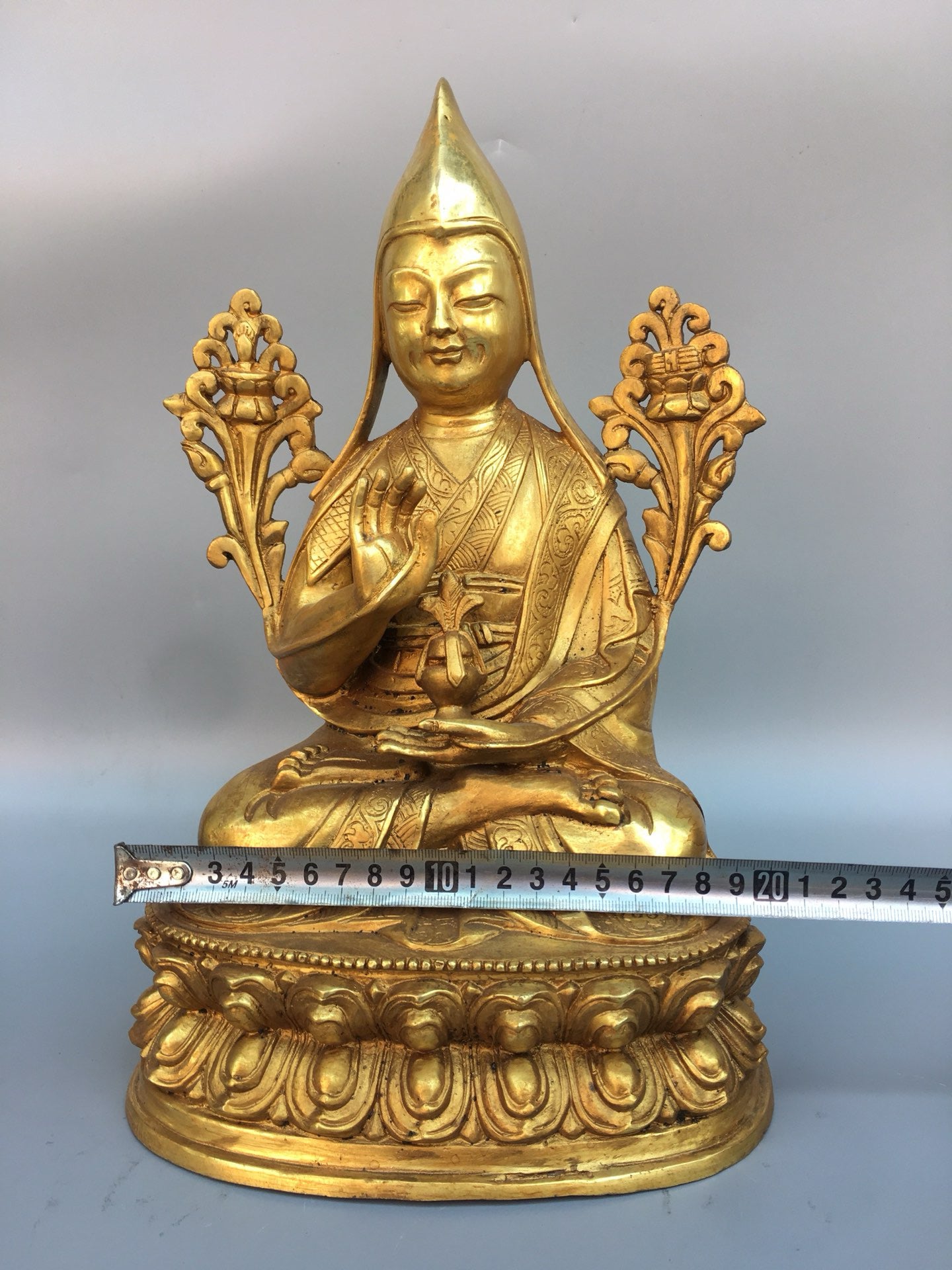 Chinese antique pure copper Bodhisattva statue