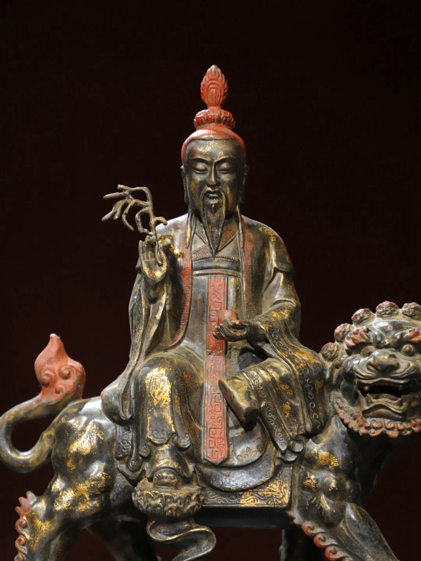 Bronze gilded statue of Taiyi Immortal Buddha