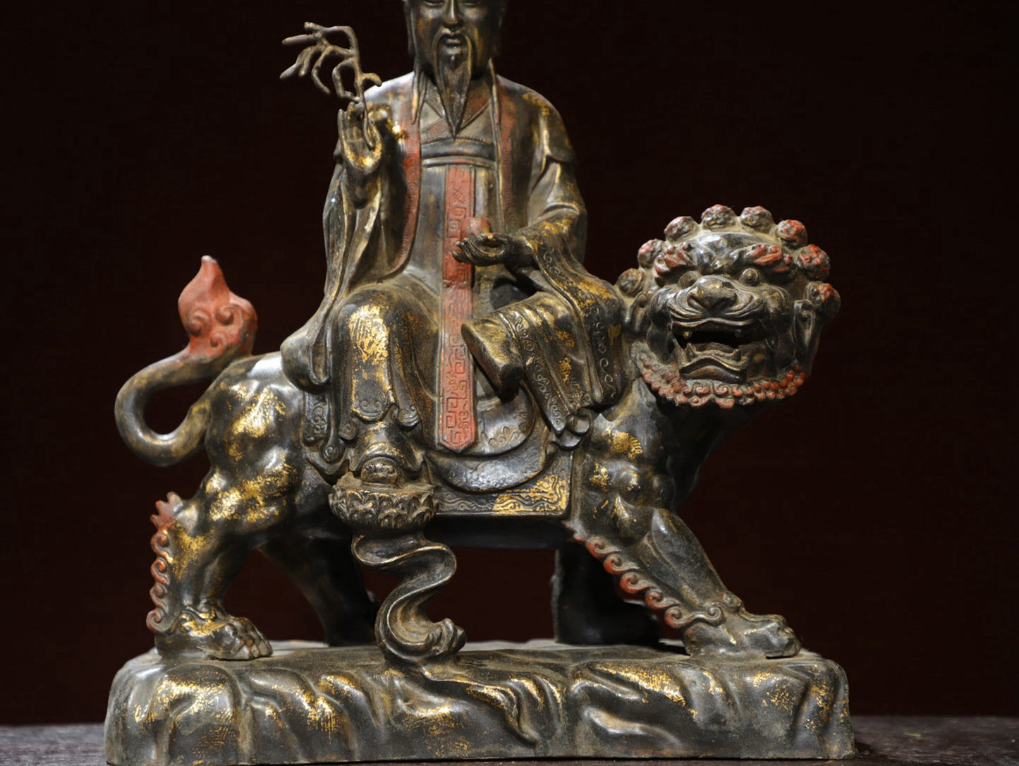 Bronze gilded statue of Taiyi Immortal Buddha