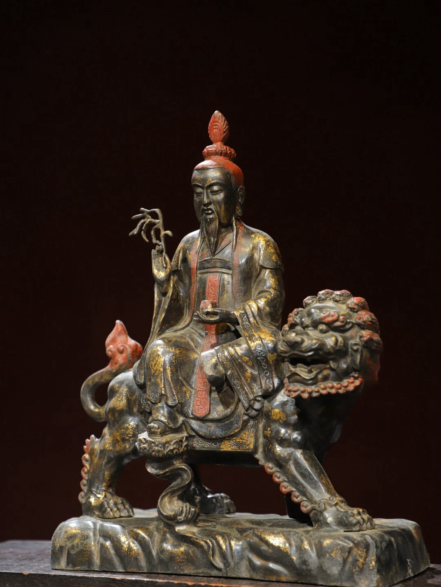 Bronze gilded statue of Taiyi Immortal Buddha