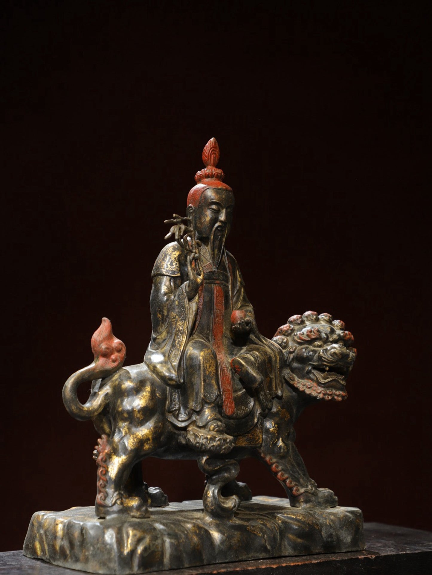 Bronze gilded statue of Taiyi Immortal Buddha