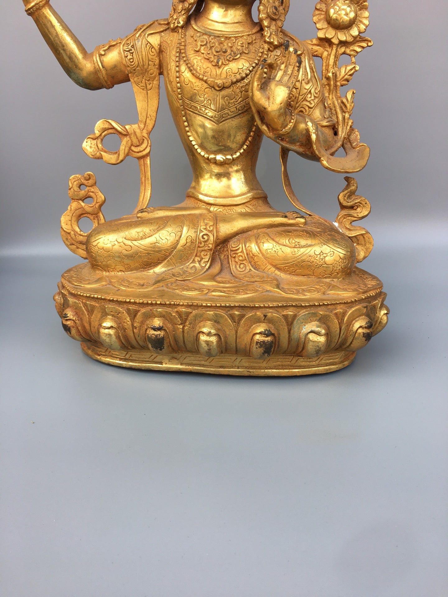 Chinese antique pure copper Buddha statue