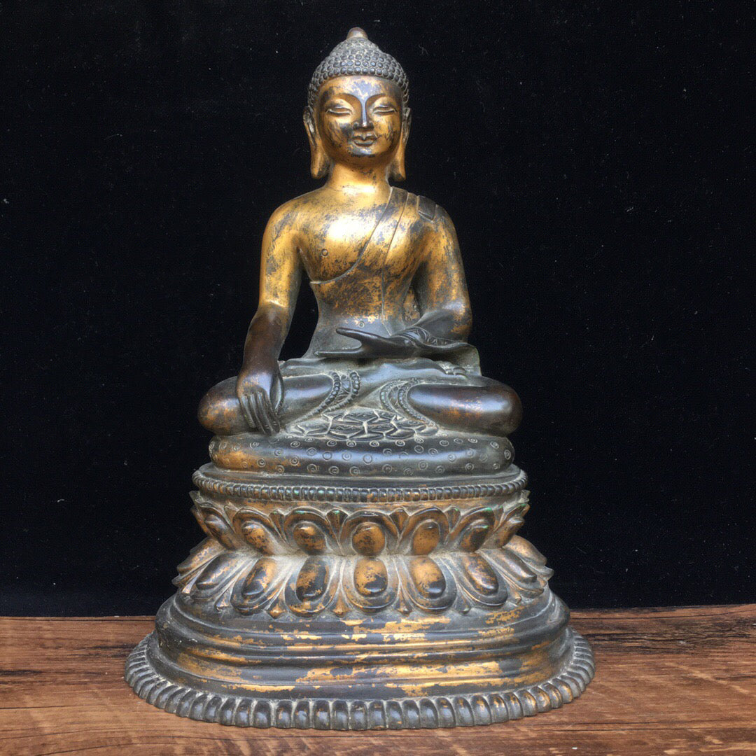 Chinese antique pure copper Buddha statue