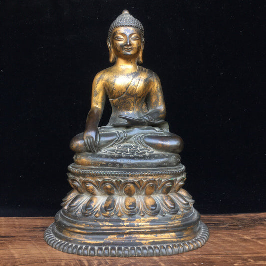 Chinese antique pure copper Buddha statue
