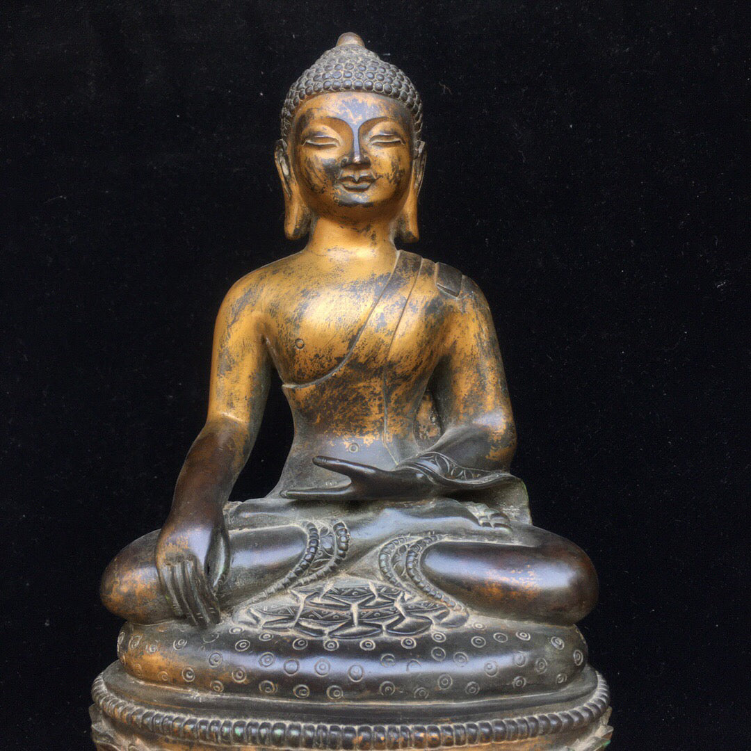 Chinese antique pure copper Buddha statue