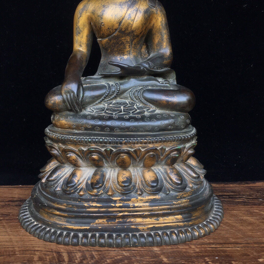Chinese antique pure copper Buddha statue