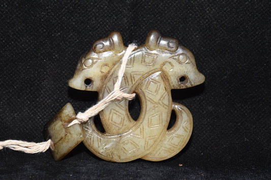 Chinese Antique Hetian Yulong Coins