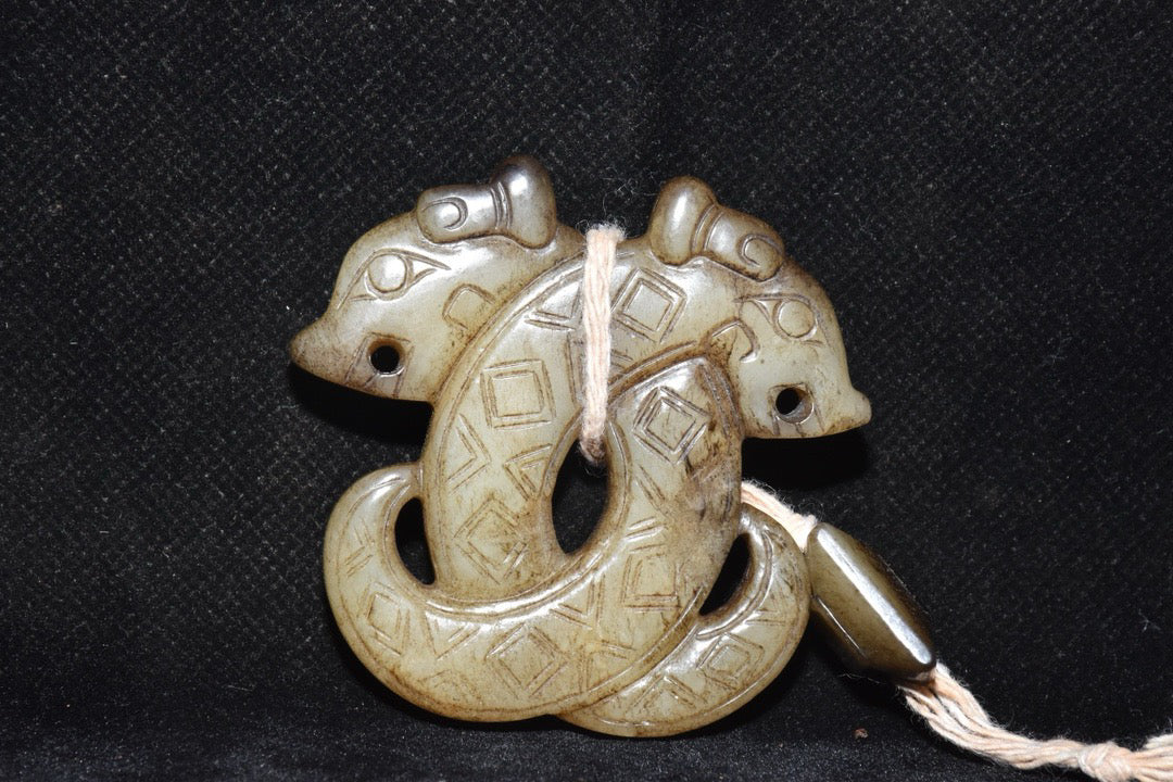 Chinese Antique Hetian Yulong Coins