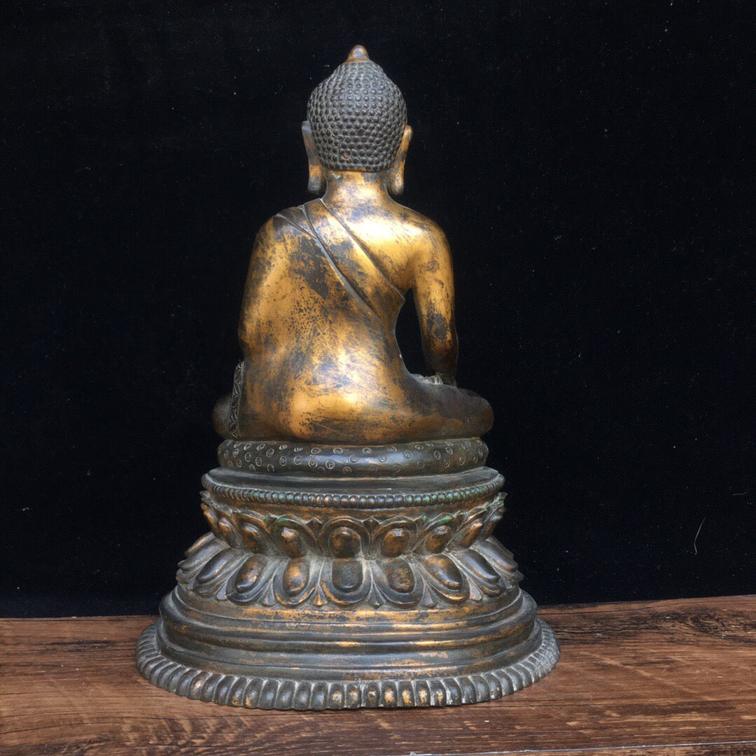 Chinese antique pure copper Buddha statue