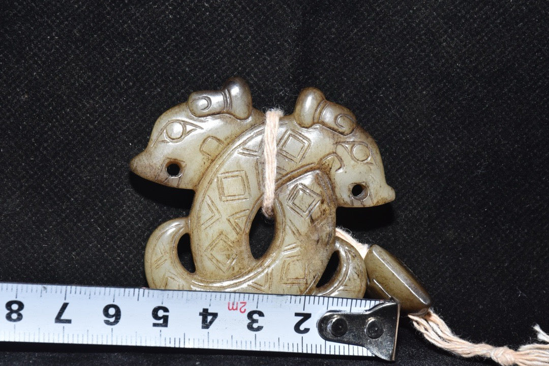 Chinese Antique Hetian Yulong Coins