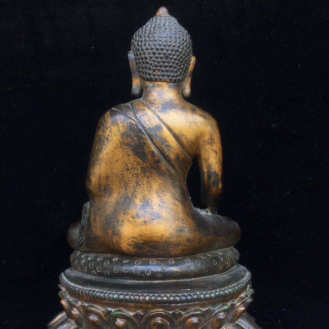 Chinese antique pure copper Buddha statue