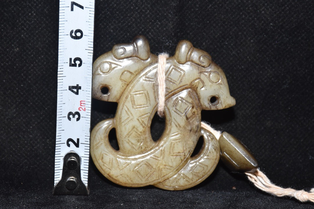 Chinese Antique Hetian Yulong Coins