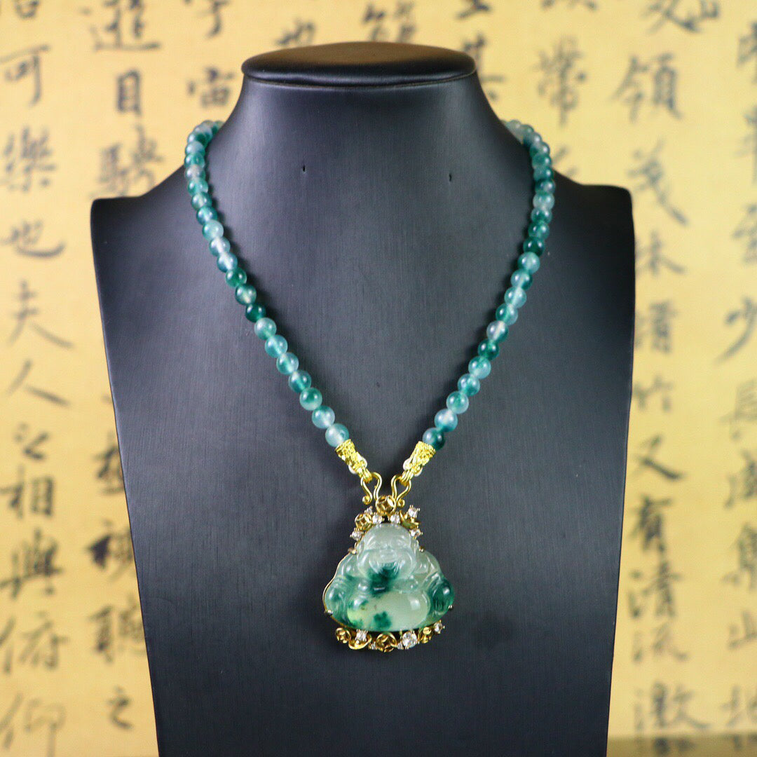 Chinese Antique High Ice [Maitreya Buddha]
