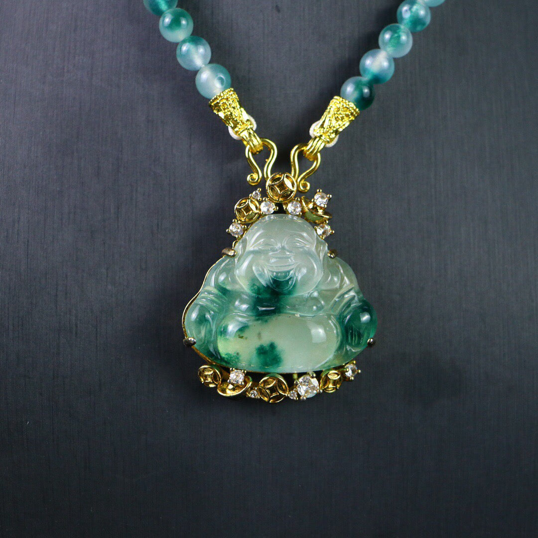 Chinese Antique High Ice [Maitreya Buddha]