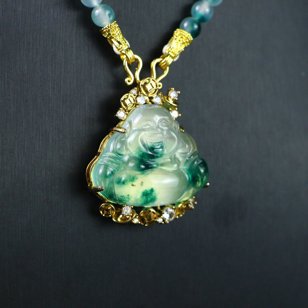 Chinese Antique High Ice [Maitreya Buddha]