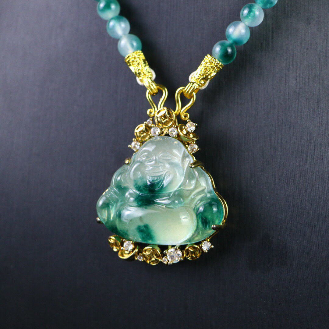 Chinese Antique High Ice [Maitreya Buddha]