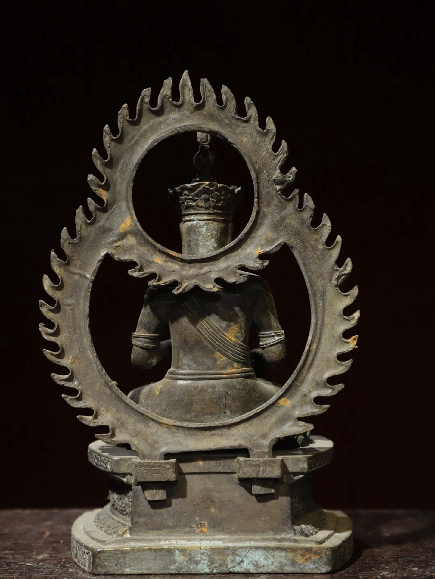 Bronze gilded Buddha statue of the Immovable Ming King