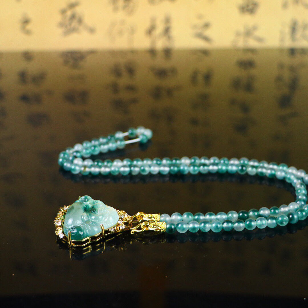 Chinese Antique High Ice [Maitreya Buddha]