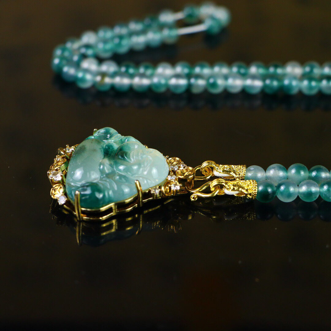 Chinese Antique High Ice [Maitreya Buddha]