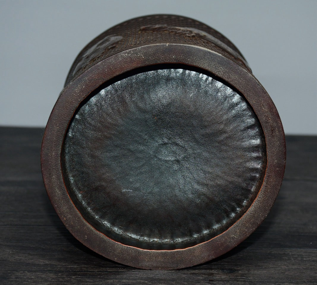 Bamboo carved pen holder ornaments