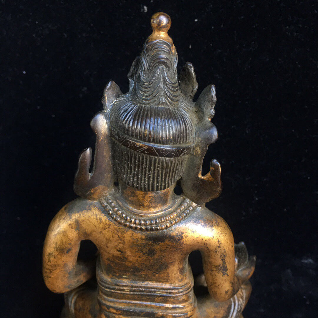Chinese antique pure copper Buddha statue