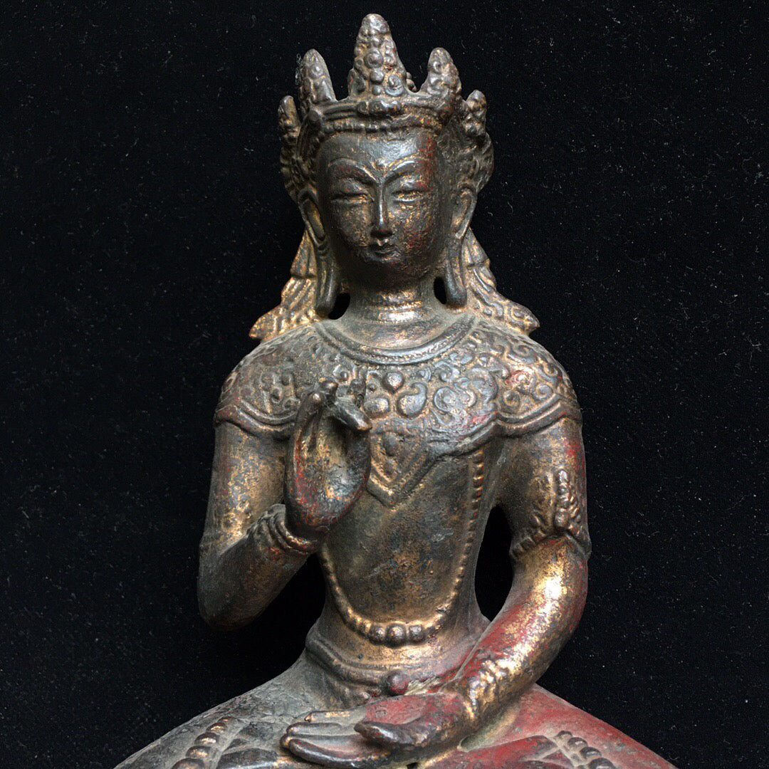 Chinese antique pure copper Buddha statue
