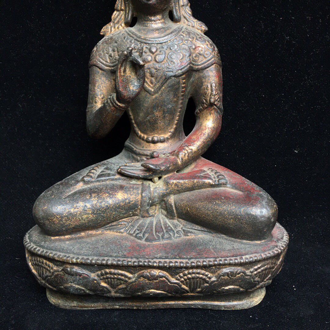 Chinese antique pure copper Buddha statue