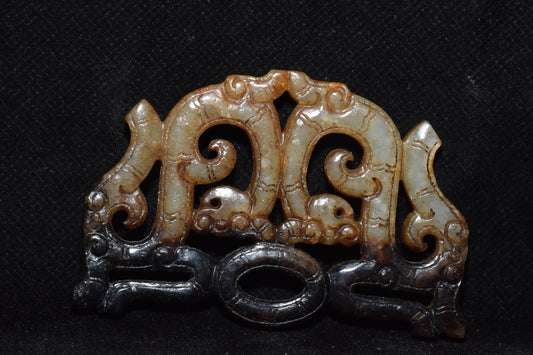 Chinese antique Hotan Jade hollow jade coins