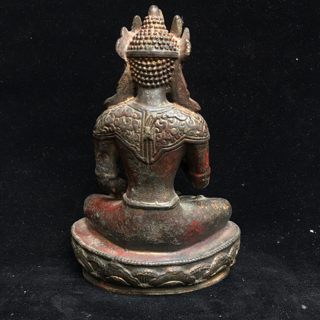 Chinese antique pure copper Buddha statue