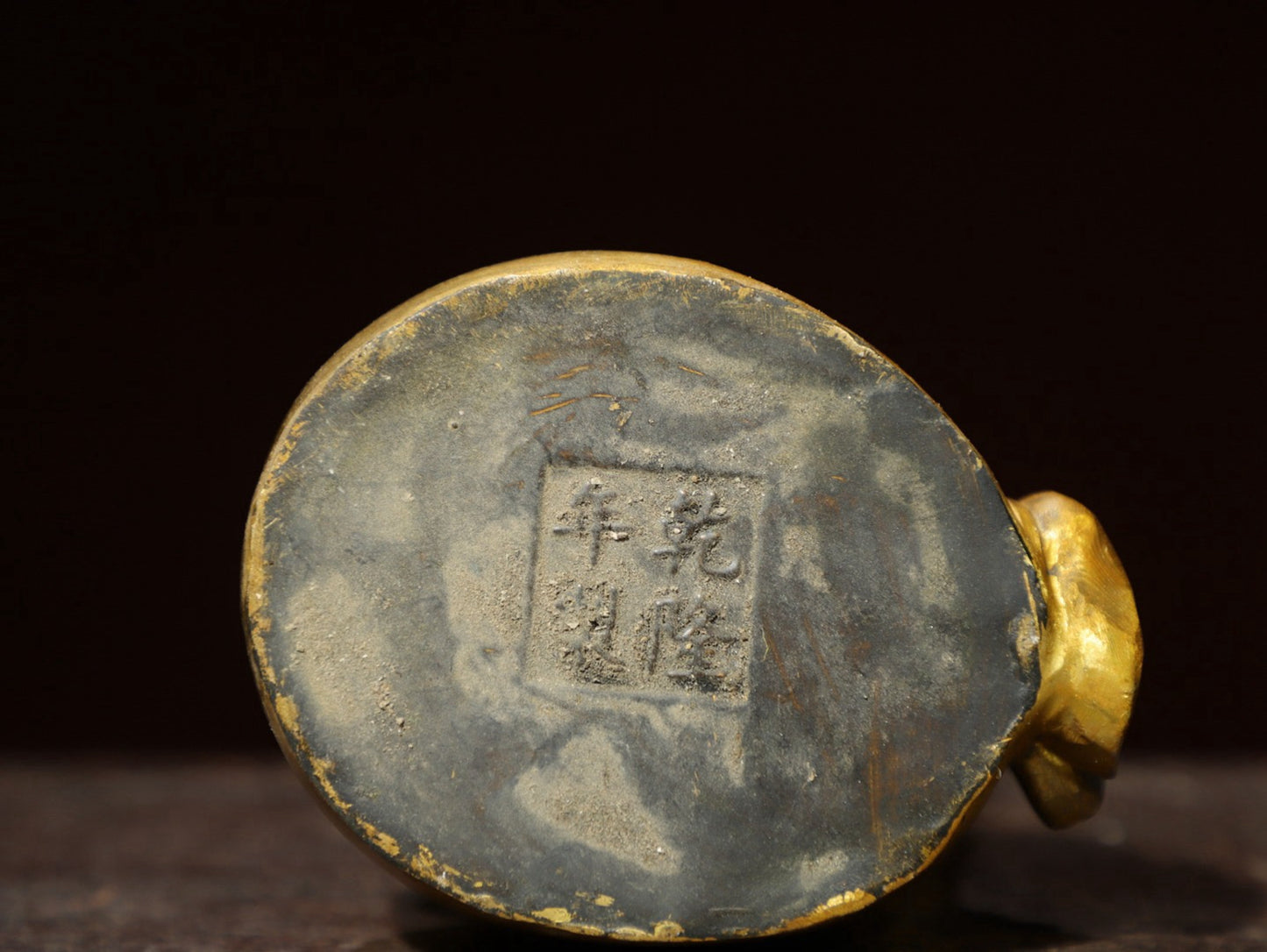 Bronze gilded statue of Maitreya Buddha
