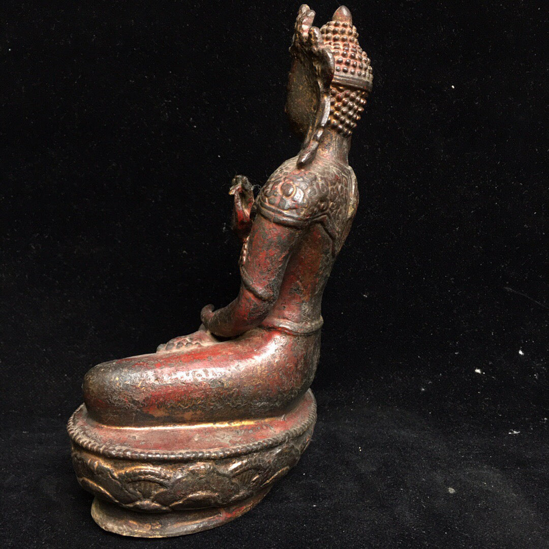 Chinese antique pure copper Buddha statue