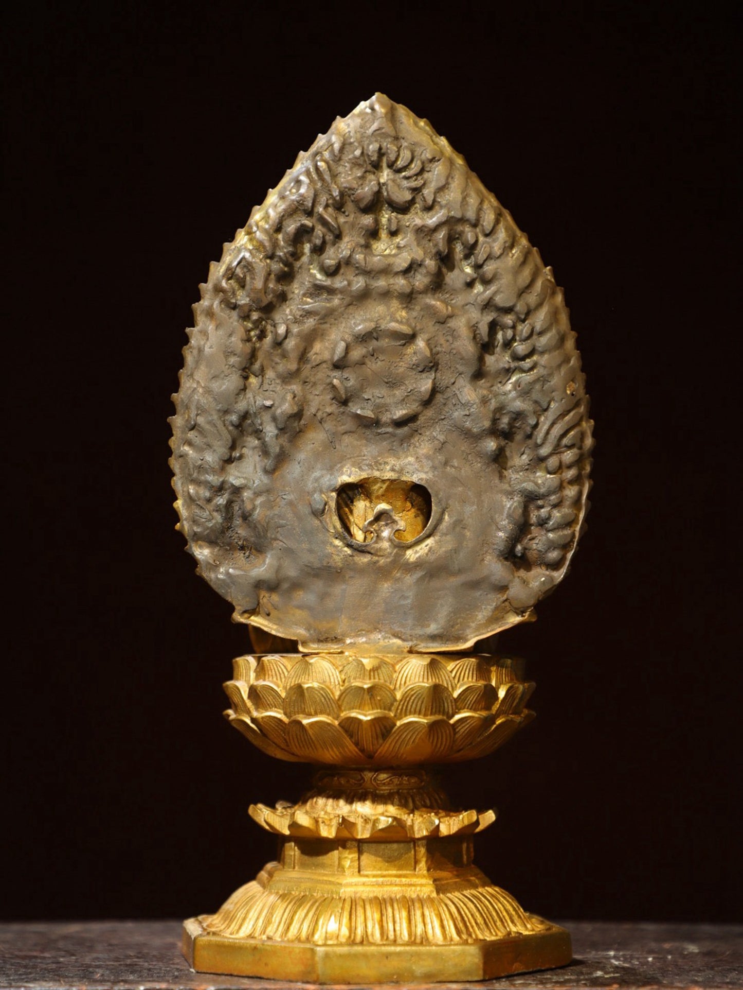 Bronze gilded Buddha statue of Manjushri Bodhisattva