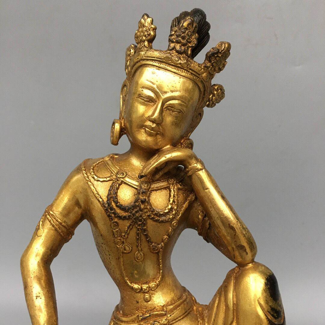 Chinese antique pure copper Buddha statue