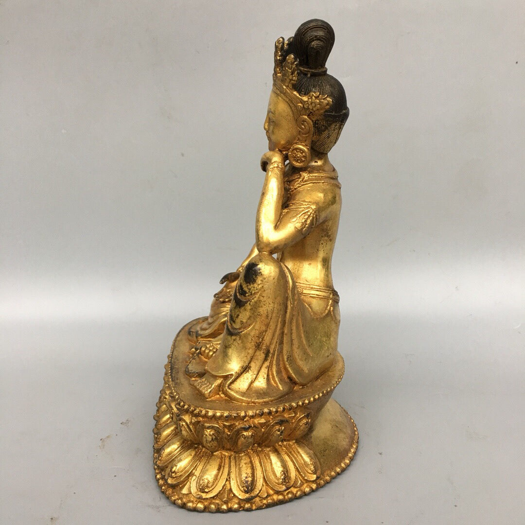 Chinese antique pure copper Buddha statue