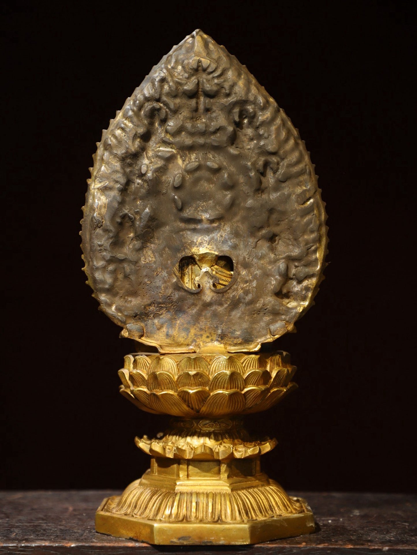 Bronze gilded Buddha statue of Shakyamuni